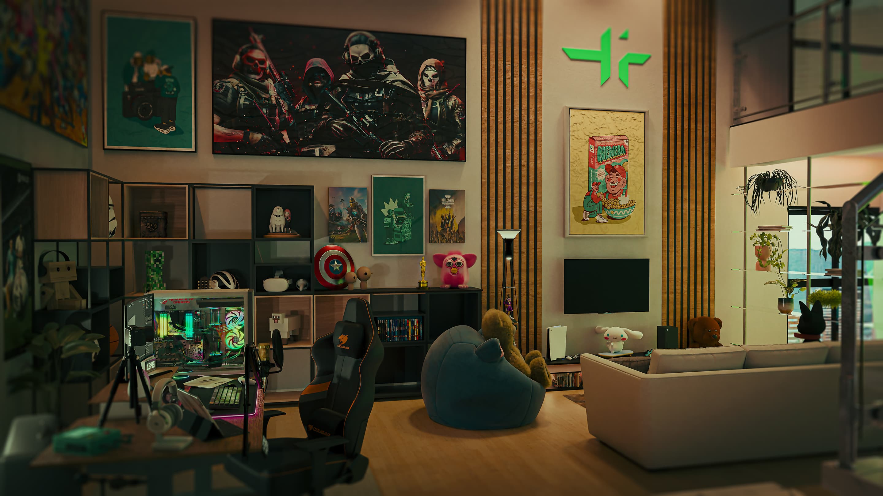 GigaHub immersive environment