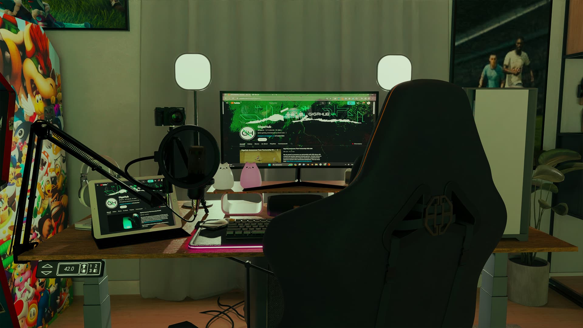 GigaHub streaming desk